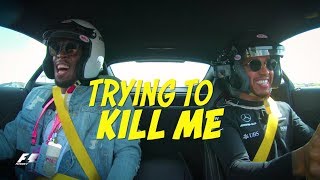 Lewis Hamilton vs Usain Bolt  Crazy AMG Onboard Action in Austin [upl. by Stannfield]