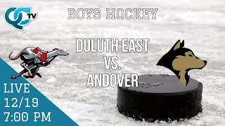 Boys Hockey Duluth East  Andover  Andover High School  QCTV [upl. by Hajidahk972]