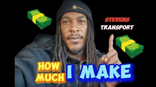 How Much I Make at Stevens Transport quotCONTRACTORquot 1000subscriber stevenstransport trucking [upl. by Iahcedrom]