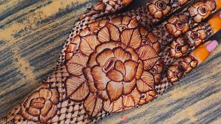 Flower 🌸 style arbic mehndi design  New mehndi designs  simple mehndi design trending mehndi [upl. by Sansbury502]