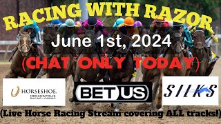 LIVE Horse Racing action handicapping Churchill Downs Horseshoe Indianapolis Gulfstream amp more [upl. by Eibbil]