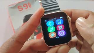 S9 ultra smart watch connect to phoneS9 ultra smartwatch connect kaise karen [upl. by Nadabb827]