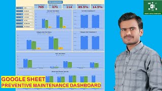 Google Sheet Preventive Maintenance Scheduling with Dashboard [upl. by Ahsinom]