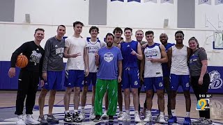 Adam Sandler plays pickup basketball game at Drake University [upl. by Adrea]