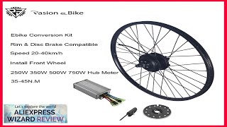 Electric Bicycle Conversion Kit 250W 350W 500W EBike Brushless Hub Motor Bike Review [upl. by Nosmas]