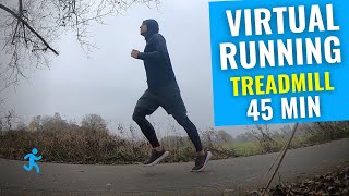 45 MIN VIRTUAL RUNNING Video  Laufband Training mit Musik [upl. by Lindemann379]