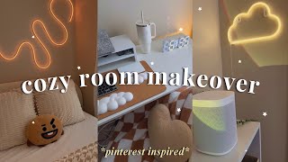 cozy room makeover  tour 🧸 HUGE amazon haul all new furniture pinterest inspired [upl. by Nehgaem]