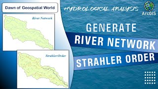 Stream Network Strahler Order in ArcMap  Hydrological Analysis [upl. by Gabel]