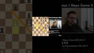 Nepo Blunders in Game 9 Against Magnus in the World Championship [upl. by Varden716]