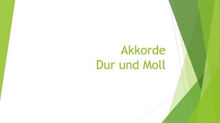 Musik Dur und Molltonleitern einfach und kurz erklärt [upl. by Ayokal]