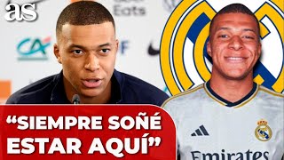 El DETALLE de MBAPPÉ con FLORENTINO en sus primeras palabras como jugador del REAL MADRID [upl. by Ayamat]