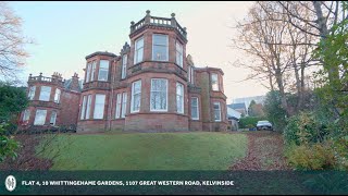 Flat 4 10 Whittingehame Gardens 1107 Great Western Road Kelvinside Glasgow G12 0AA [upl. by Auqinu]