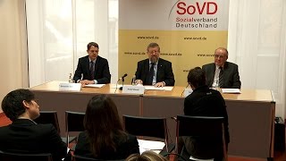 Pressekonferenz quotFaire Chancen für behinderte Menschen am Arbeitsmarktquot  SoVD TV [upl. by Jaddan952]