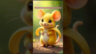 Sevimli farenin meyveleri 🐭🐀🙂🔥✅ fare mouse vişne muz karpuz elma [upl. by Aitnahs]