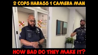 2 Cops Harass a Law Abiding Citizen For OVER AN HOUR [upl. by Ahsaet]