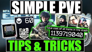 PVE TIPS FOR EASY MONEY  RAIDS Escape From Tarkov PVE [upl. by Anitsim]