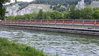 190 Meter Frachtschiff im Main Donau Kanal bei Kelheim [upl. by Ettelra]