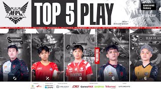 Top 5 Plays  MPL Indonesia Season 13  MINGGU 1 [upl. by Demah]