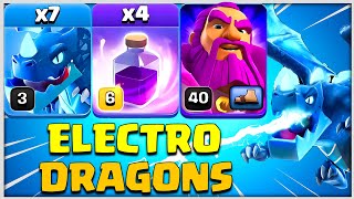 TH12 Best Electro Dragon Air Attack Strategy in CoC [upl. by Noraed706]