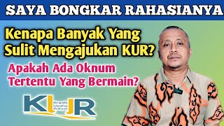 KENAPA BANYAK YANG SUSAH MENGAJUKAN KUR [upl. by Fagaly]