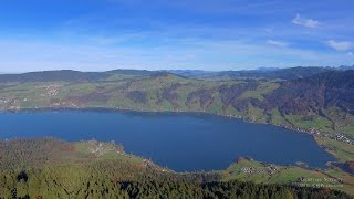 4K Autumn Lake Ägerisee Zug SWITZERLAND アルプス山脈 [upl. by Bayard340]