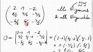 07B5 Eigenwerte und Eigenvektoren einer 3x3Matrix [upl. by Richardo]