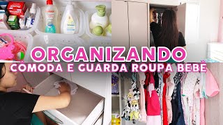 ORGANIZANDO A CÔMODA E O GUARDA ROUPA DO BEBÊ DE UM JEITO PRÁTICO E FÁCIL PARA O DIA A DIA [upl. by Alisun]