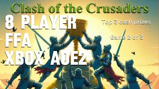 Clash of Crusaders 8 Player FFA AOE2 XBOX Game 2 [upl. by Mccord]