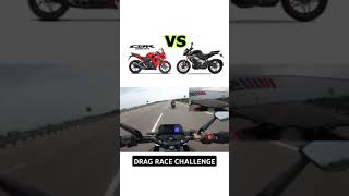 CBR 250 VS Bajaj Pulsar NS 400 drag race🔥 😱automobile motovlog pulsur [upl. by Arimak16]