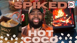 THE BEST SPIKED HOT CHOCOLATE Recipe  Perfect For The Holidays  hotchocolatedrink christmas [upl. by Mandle]