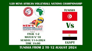 FINAL 12 MATCH N°10 TUNISIA VS EGYPT [upl. by Tootsie]