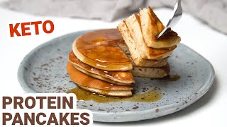 Keto Low Carb Protein Pancakes [upl. by Nosa]