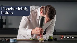 Wie halte ich die EspumaFlasche richtig  Onlinekurs mit Cornelius Speinle  7hauben [upl. by Lubba763]