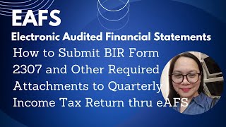 HOW TO SUBMIT BIR FORM 2307 AS ATTACHMENT TO QUARTERLY INCOME TAX RETURN [upl. by Delorenzo]