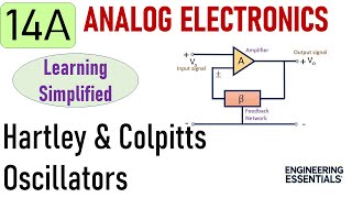 Oscillator  General Form  Hartley amp Colpitts Oscillator electronics [upl. by Atrice]