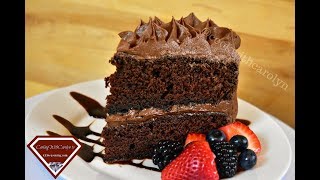 THE BEST RED WINE CHOCOLATE LAYER CAKE and CLASSIC CHOCOLATE CAKE RECIPE  Cooking With Carolyn [upl. by Wyck172]