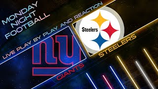 Giants vs Steelers Live Play by Play amp Reaction [upl. by Notgnihsaw]