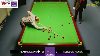 Reanne Evans vs Rebecca Kenna Final  Cue Ball Path [upl. by Wallach623]