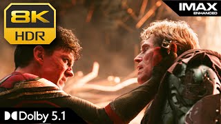 8K HDR IMAX  Climax Fight SpiderMan No Way Home  Dolby 51 [upl. by Blus]