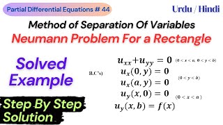 Solution of Laplace Equation with Neumann Boundary Conditions [upl. by Koralle67]