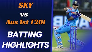 Suryakumar Yadav Batting Highlights  1st T20 India vs Australia  IND vs AUS 1st T20 Highlights [upl. by Ahsinot]