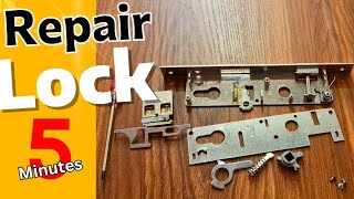 repair and mortise lock just in 5 minutes install door lock [upl. by Kenzi]