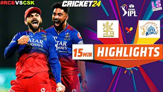 CSK vs RCB 68th Match IPL 2024 full Highlights  Cricket 24 [upl. by Romie90]