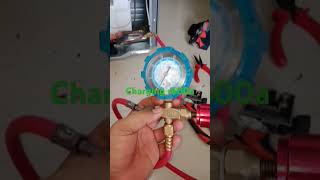 Charging r600a refrigerant [upl. by Nonohcle]