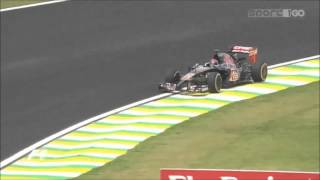 Max Verstappen drifts F1 car at Interlagos Free practice [upl. by Gaylord504]