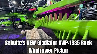 Schultes NEW Gladiator RWP1935 Rock Windrower Picker [upl. by Simsar134]