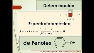 Determinación Espectrofotométrica de Fenoles Práctica de Laboratorio Video II [upl. by Liebman]