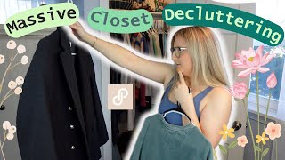 SPRING Closet Clean Out Selling Clothes On Poshmark Cleaning Decluttering and Organizing [upl. by Hastings]