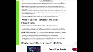 Decoding Second Mortgage Interest Rates A Comprehensive Guide [upl. by Desirae]