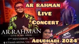 LIVE CONCERT  AR RAHMAN 2024 ABUDHABI  YAS ISLAND [upl. by Crelin]